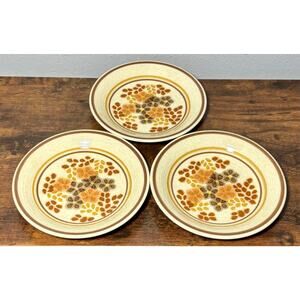 Vintage FRANCISCAN TOFFEE 6 3/4” Side Dessert Salad Plate 1970s USA- Set of 3